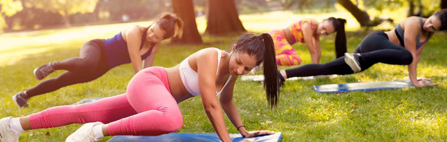 Women working out